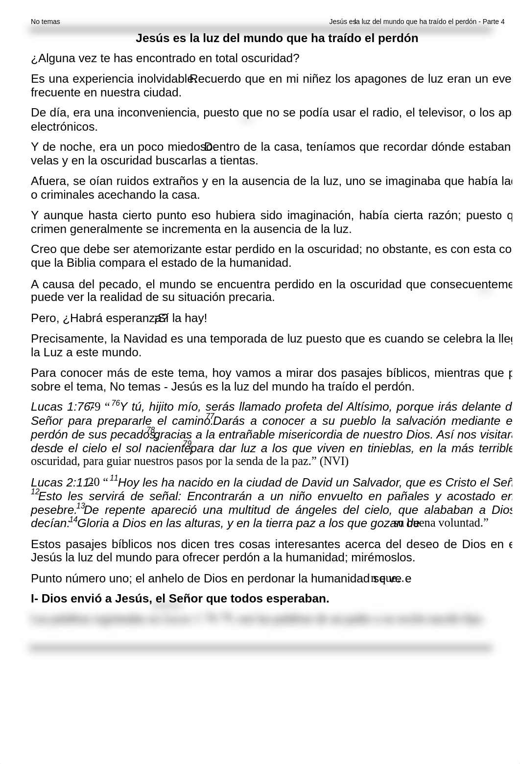 12.24.10 No temas - Jesús es la luz del mundo que ha traído el perdón - Parte 4.pdf_dvcj2d0v77b_page1