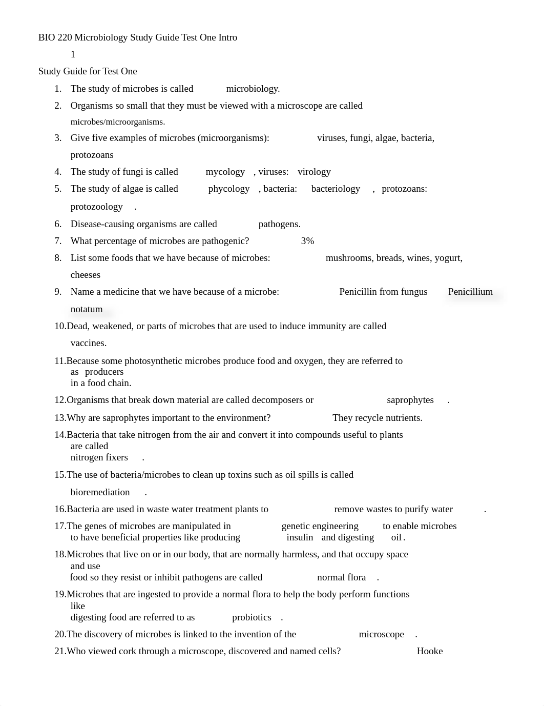 BIO 220 Test One 1 Teacher Study Guide Intro.docx_dvckfa2im0b_page1