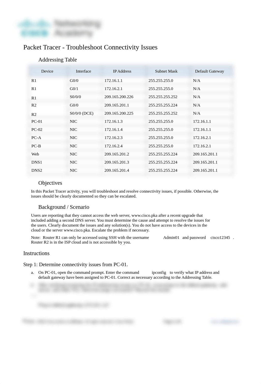 17.7.7 Packet Tracer - Troubleshoot Connectivity Issues-AM.docx_dvcobo4txdt_page1