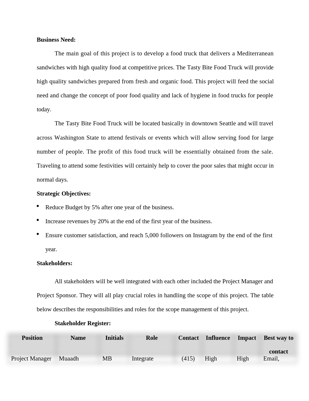 Tasty Bite Food Truck Baseline & Management Plan.docx_dvcpyk7jddt_page2