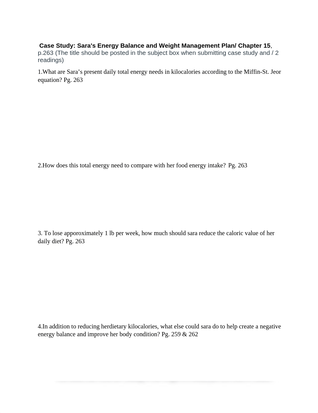 Case Study_ Sara's Energy Balance and Weight Management Plan%2F Chapter 15, p.docx_dvd07boegm6_page1