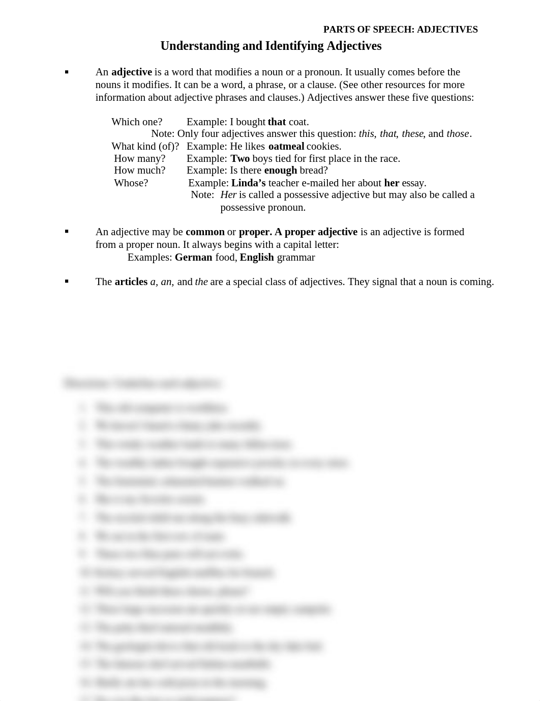 Parts of Speech--Adjectives--Understanding and Identifying Adjectives_dvdayej70u9_page1