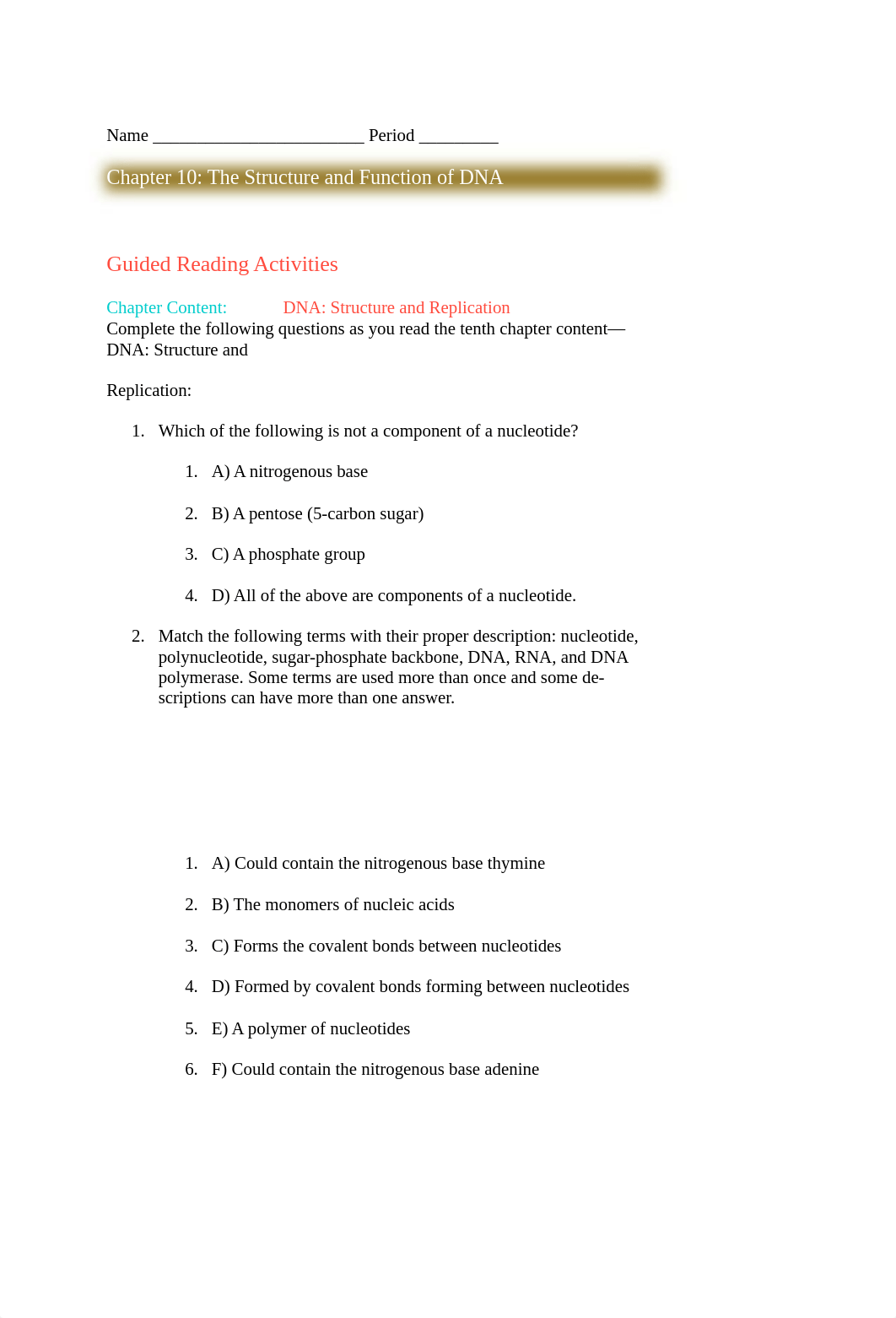 Chapter 10- The Structure and Function of DNA.docx_dvdgsl3bf2v_page1