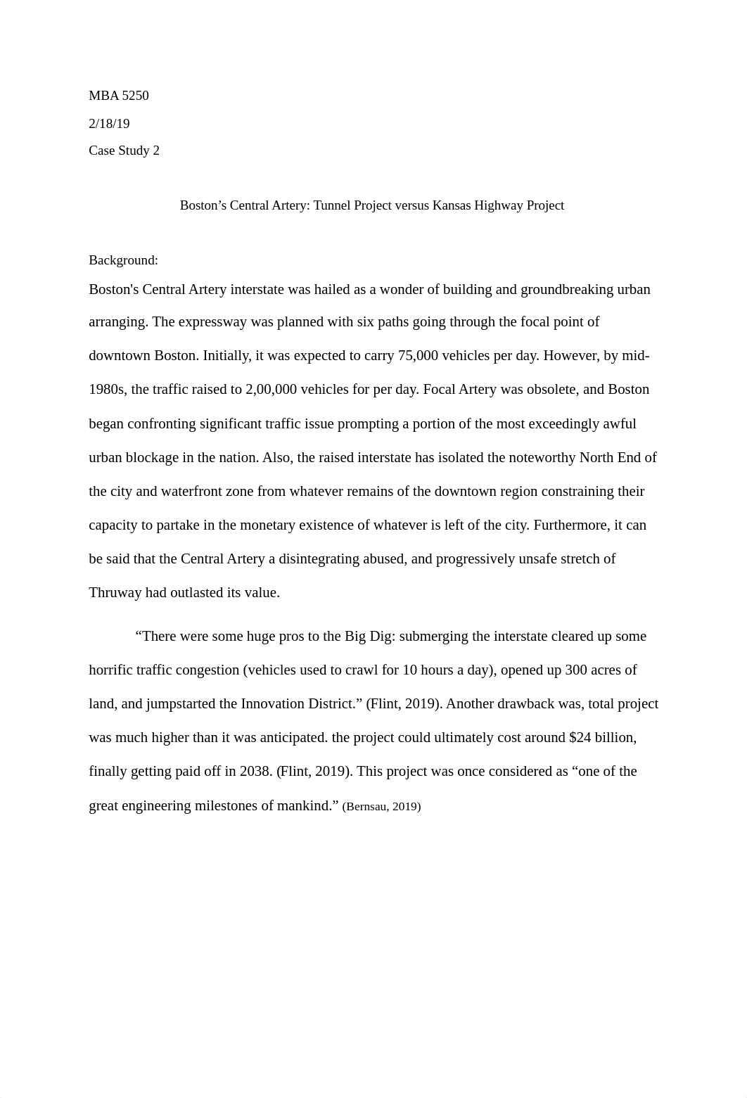 Boston's Central Artery Tunnel Project versus Kansas Highway Project.docx_dvdl1im6lbv_page1