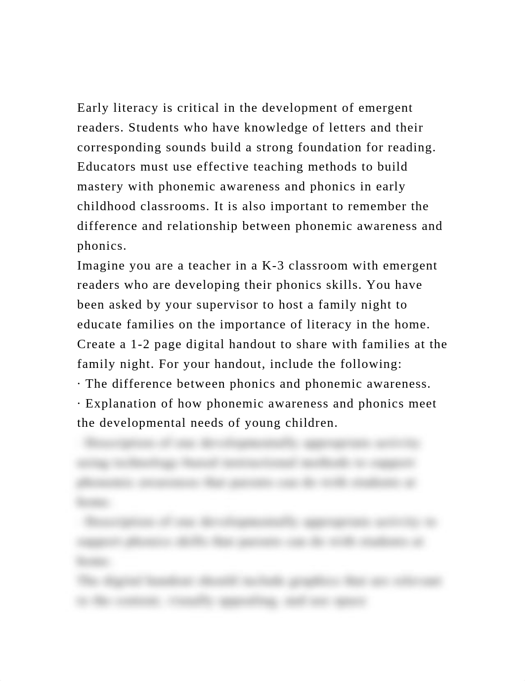 Early literacy is critical in the development of emergent readers..docx_dvdyeix793i_page2