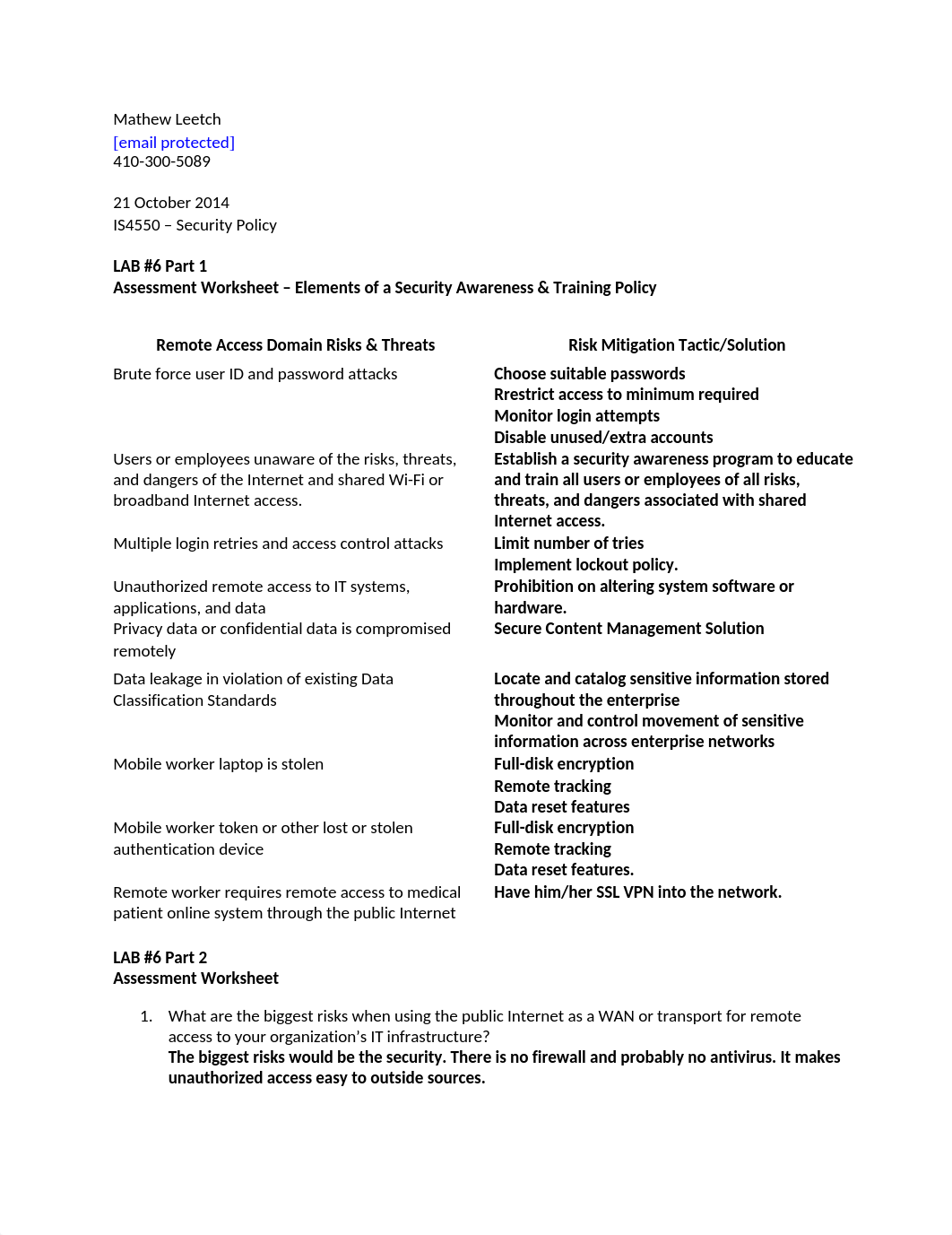 IS4550 Security Policy Lab 6_dve2az519me_page1