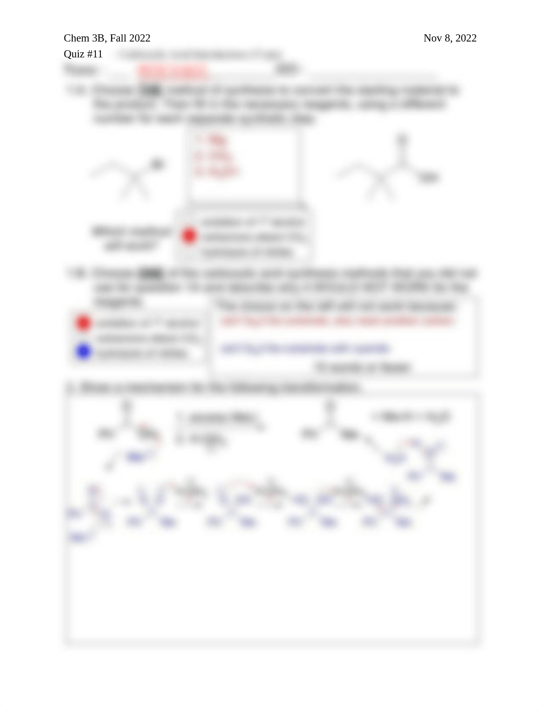 Quiz 11 - AM (Chem 3B - Fall 2022) - Key.pdf_dve3tcln175_page1