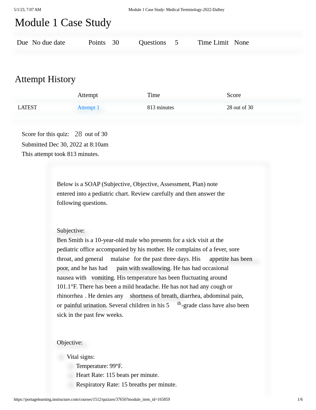 Module 1 Case Study_ Medical Terminology-2022-Dalbey.pdf_dve4mv8blpf_page1