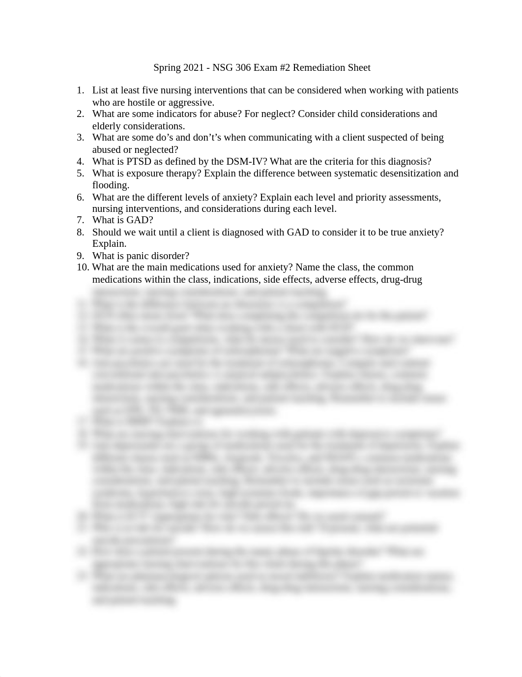 NSG 306 Exam #2 Remediation Sheet .docx_dve93vtaods_page1