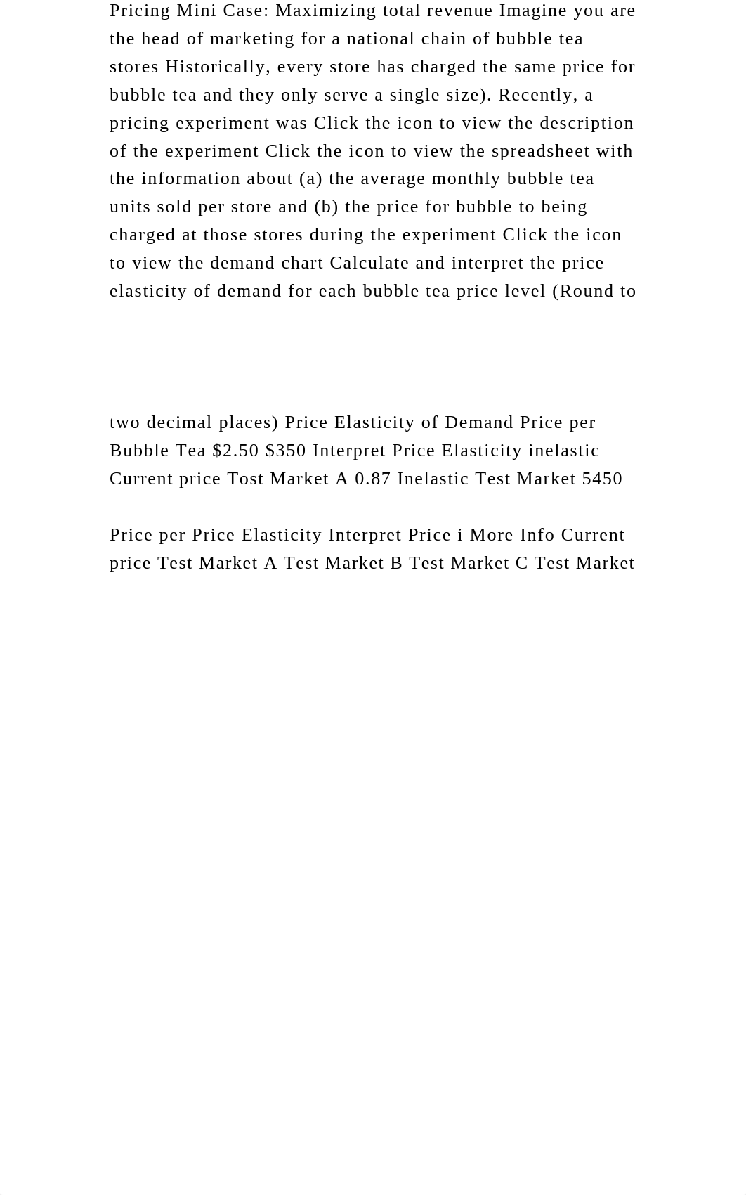 Pricing Mini Case Maximizing total revenue Imagine you are the head.docx_dvf2oupjbwr_page2