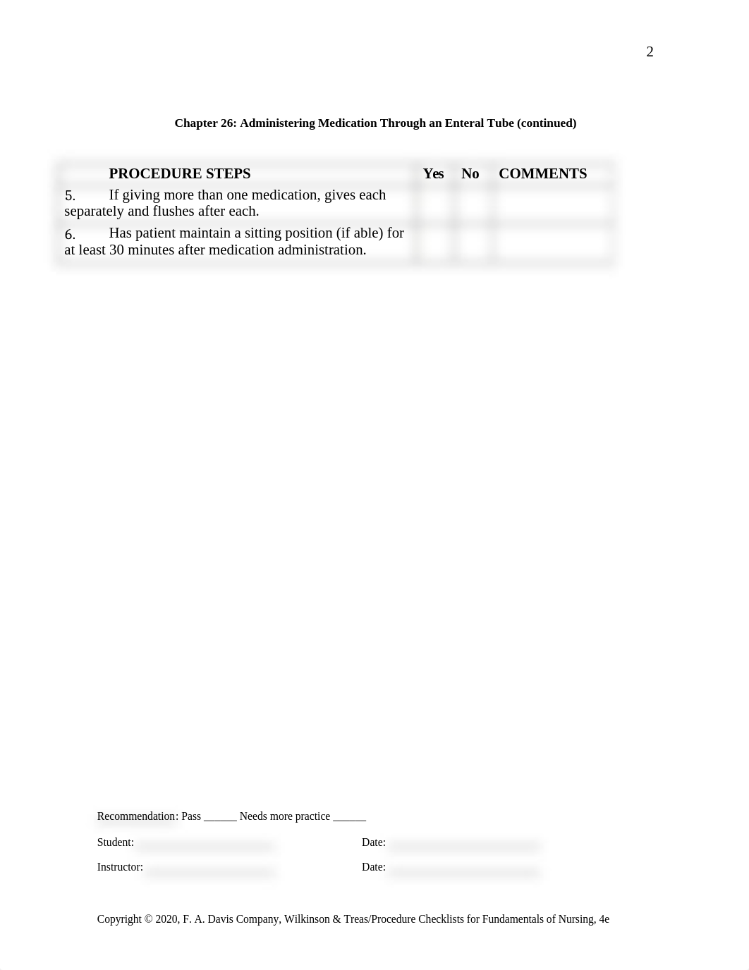 MEDICAL-SURGICAL NSG PROCEDURE CHECKLIST - SKILLS LAB PRACTICE, DEMONSTRATION & TESTING (1).docx_dvfdkjf9i88_page2