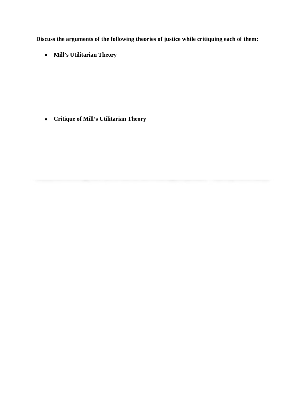 Discuss the arguments of the following theories of justice while critiquing each of them_dvfef3sb6vm_page1