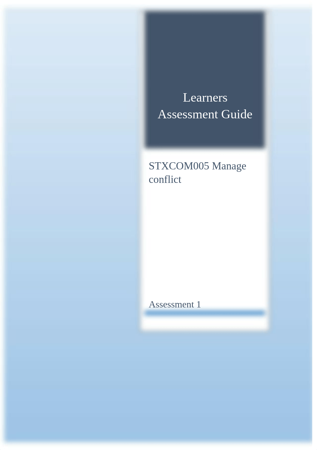 SITXCOM005 Manage Conflict AT1 .docx_dvfn9wss8ie_page1