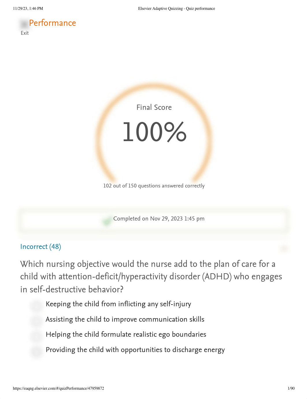 Elsevier Client Needs:Safe and Effective Care Environment Adaptive quiz Novice.pdf_dvfz3tihc96_page1