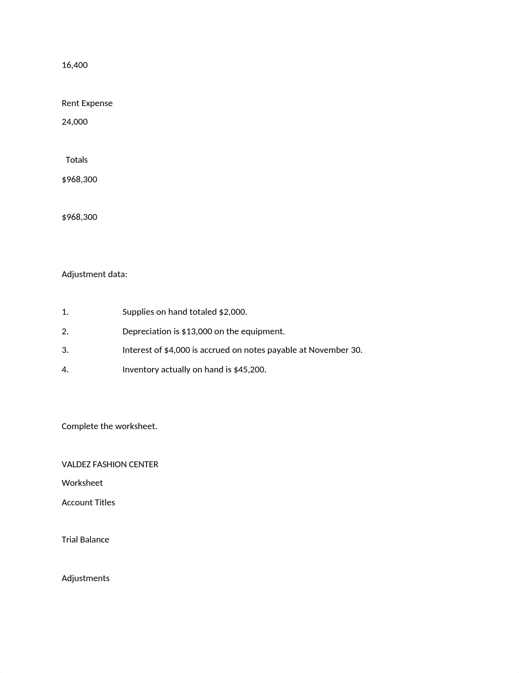 The trial balance of Valdez Fashion Center contained the following accounts at November 30.docx_dvg1qk46rgj_page3