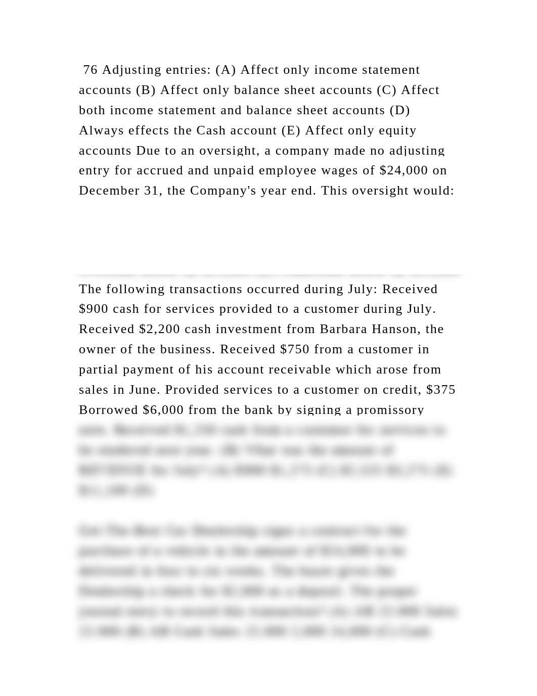 76 Adjusting entries (A) Affect only income statement accounts (B) A.docx_dvgmxmf4u40_page2