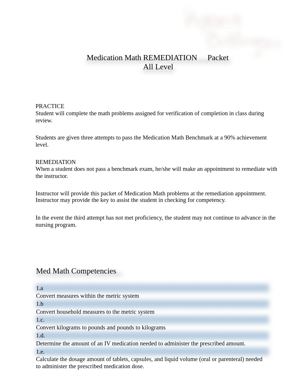 Med Math REMEDIATION Packet Student.pdf_dvgt485z2ic_page1