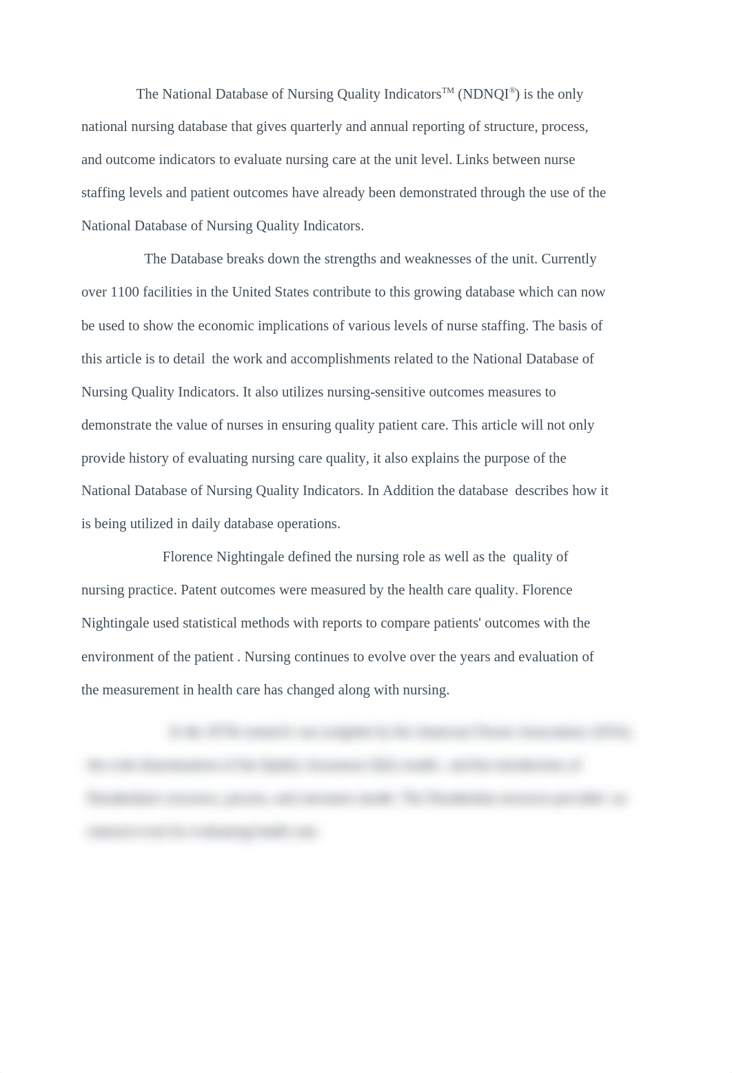 The National Database of Nursing Quality IndicatorsTM (NDNQI®) and care plan rocess, and outcome ind_dvgti2xxki6_page1