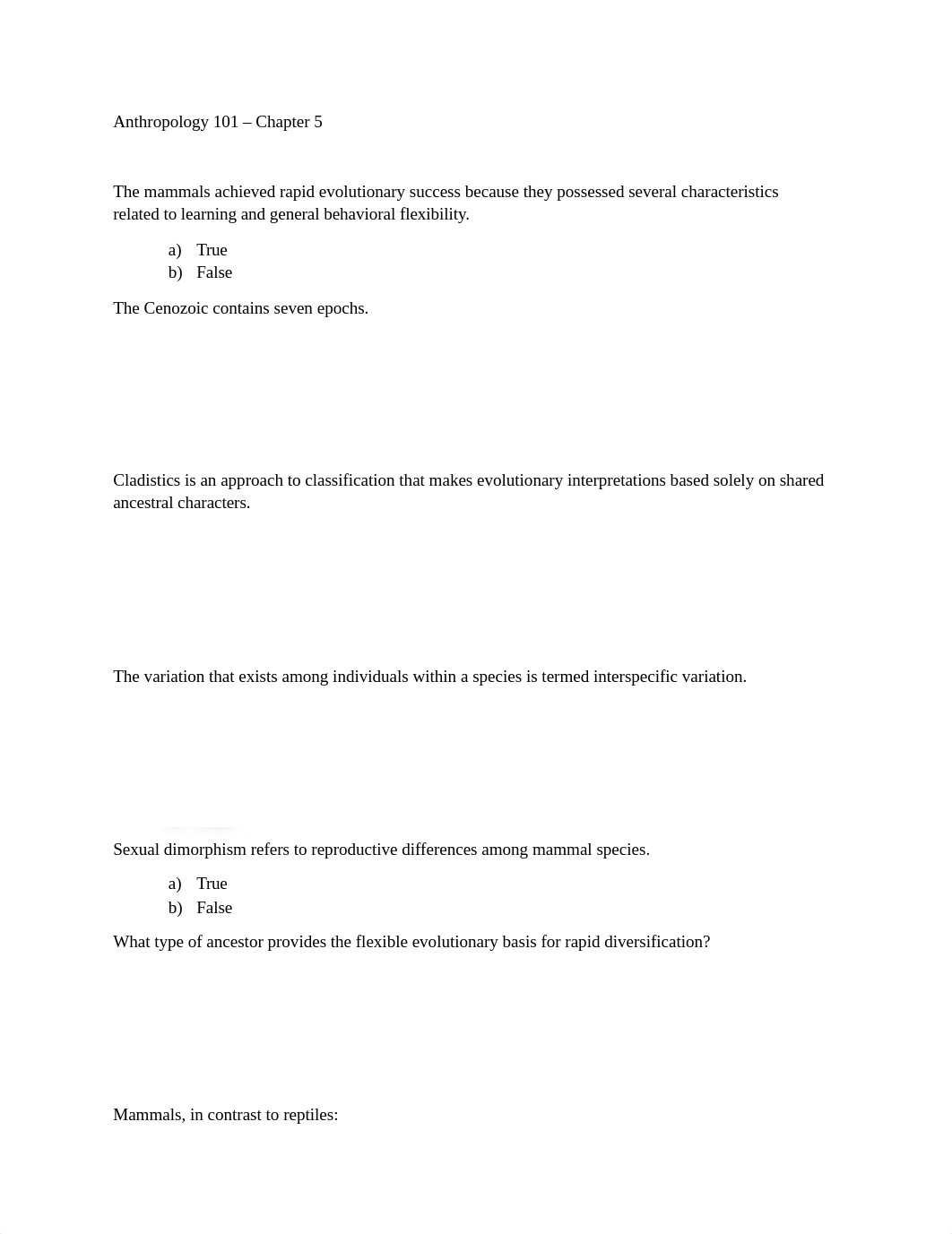 Anthropology 101 Study Guide - Chapter 5.docx_dvgvarbg4xg_page1