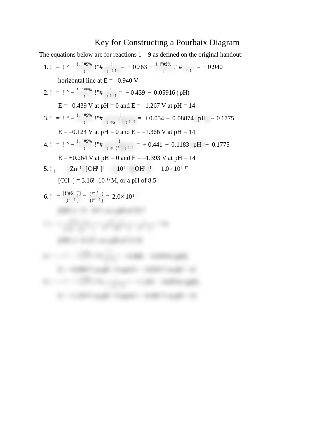 Key for Pourbaix Diagram Reactions_dvgwg4849k8_page1