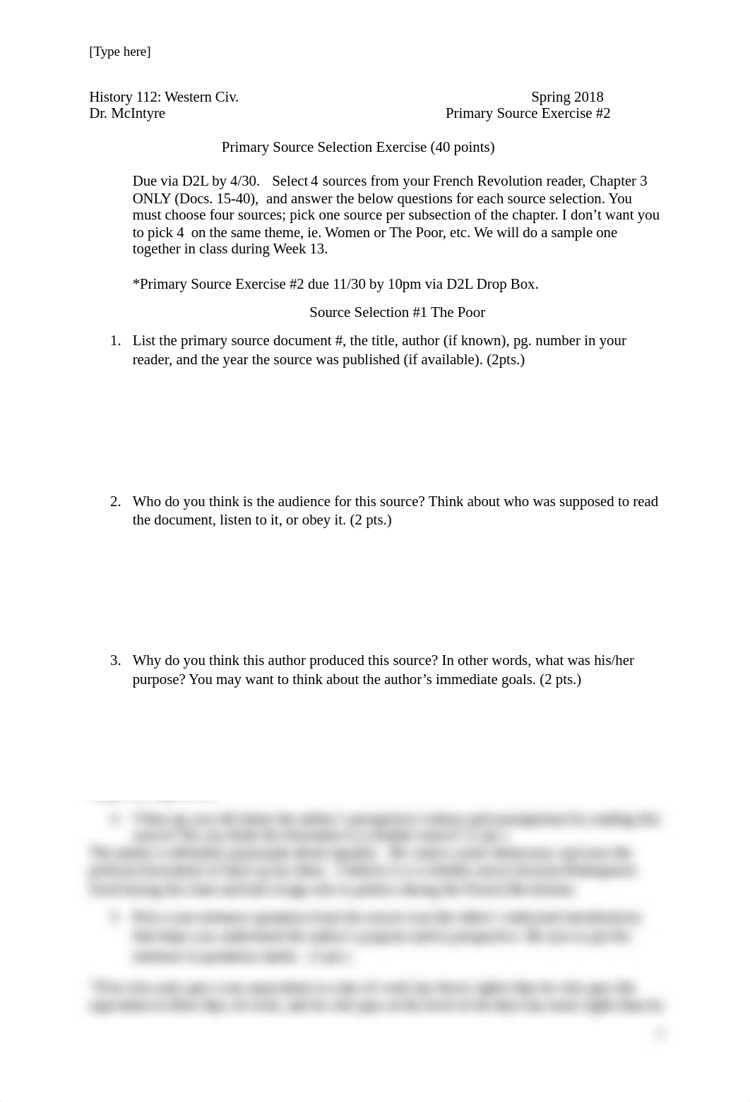 Primary Source Selection Exercise Two_The French Revolution2.docx_dvgy5xsy08g_page1