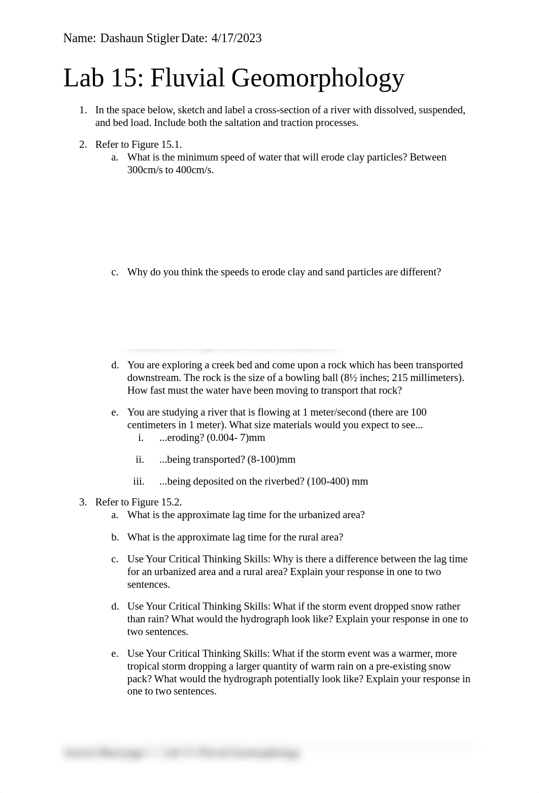 Copy of Lab 15. Fluvial Geomorphology (Answer Sheet).pdf_dvgzajyjij5_page1