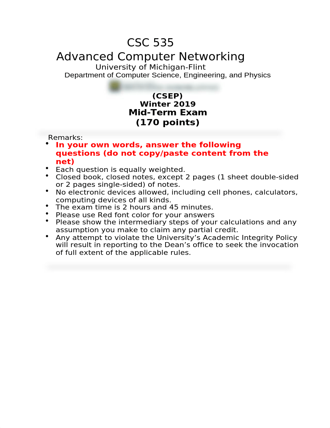 CSC535 Winter 2019 Midterm Questions and Answers.docx_dvh1vbmw0xl_page1