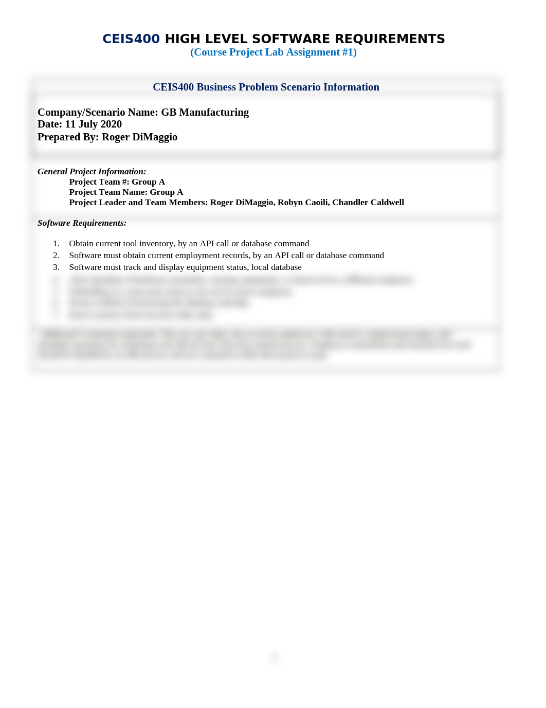CEIS400 Group A High Level Software Requirement.docx_dvhb0j2lgte_page1