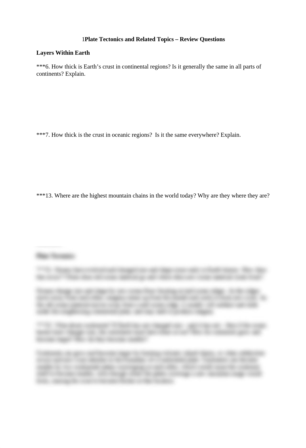 JAC - 02 - Plate tectonics review questions week 2 2023.docx_dvhhdg513y2_page1