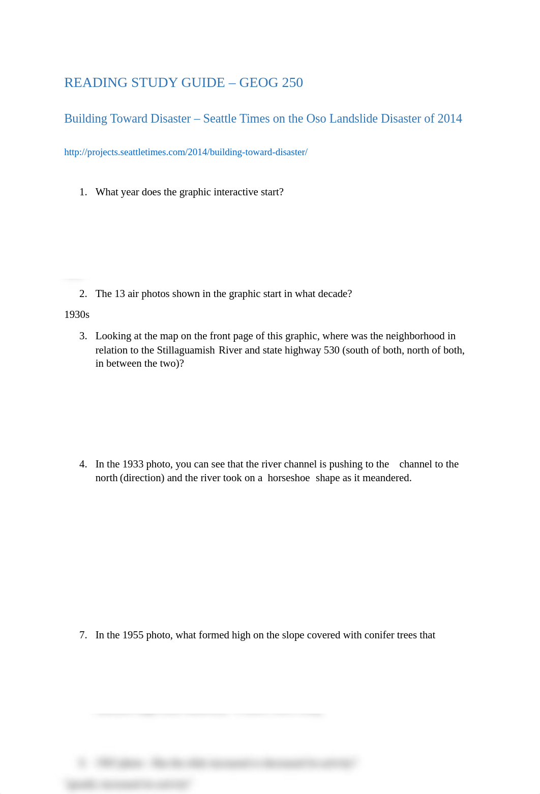 Study Guide - Building Toward Disaster - Oso Landslide 2014 (1).docx_dvhjy2qu7hj_page1