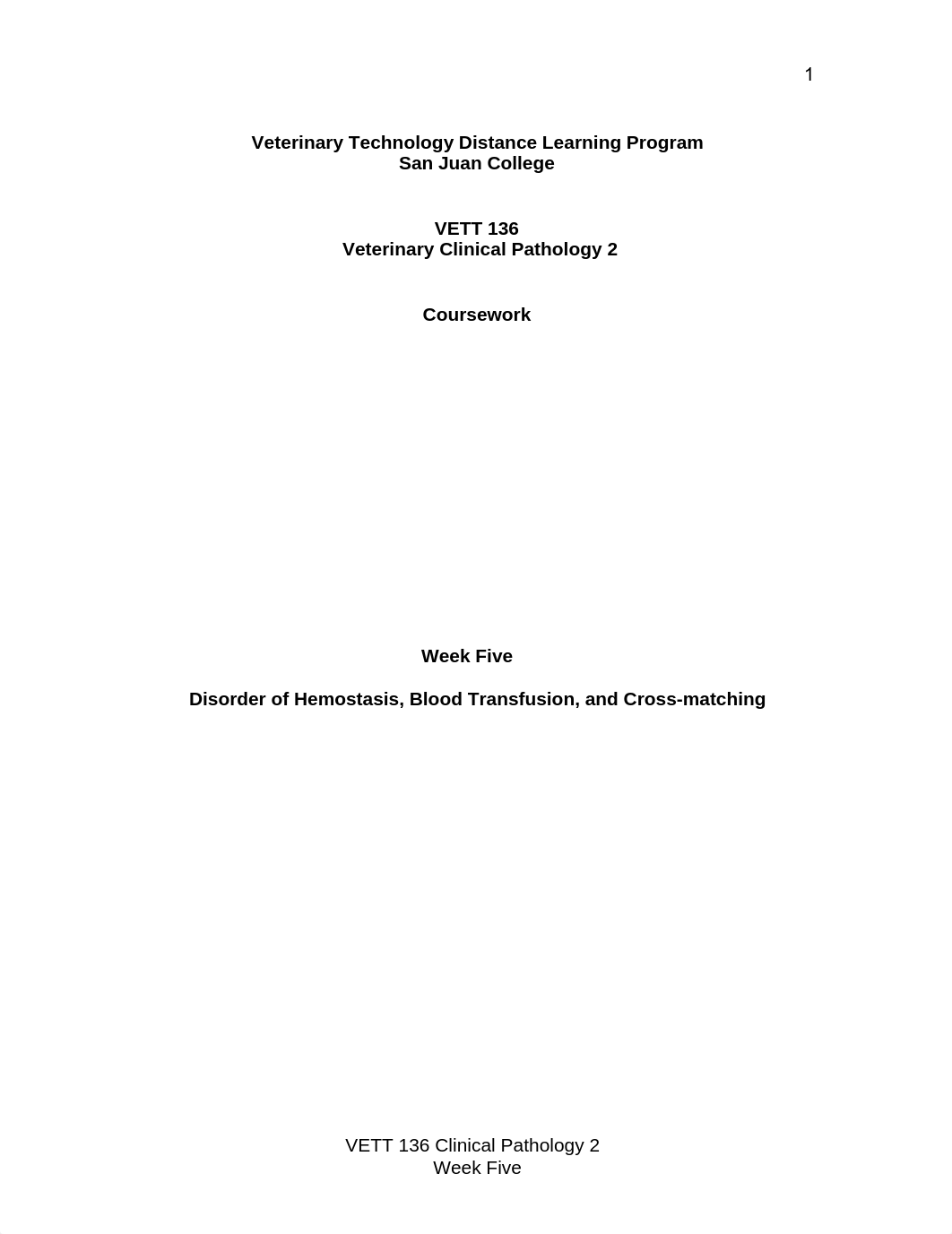 Coursework Wk 5 Blood Transfusion and Cross Matching (1).pdf_dvhlo9o77aa_page1