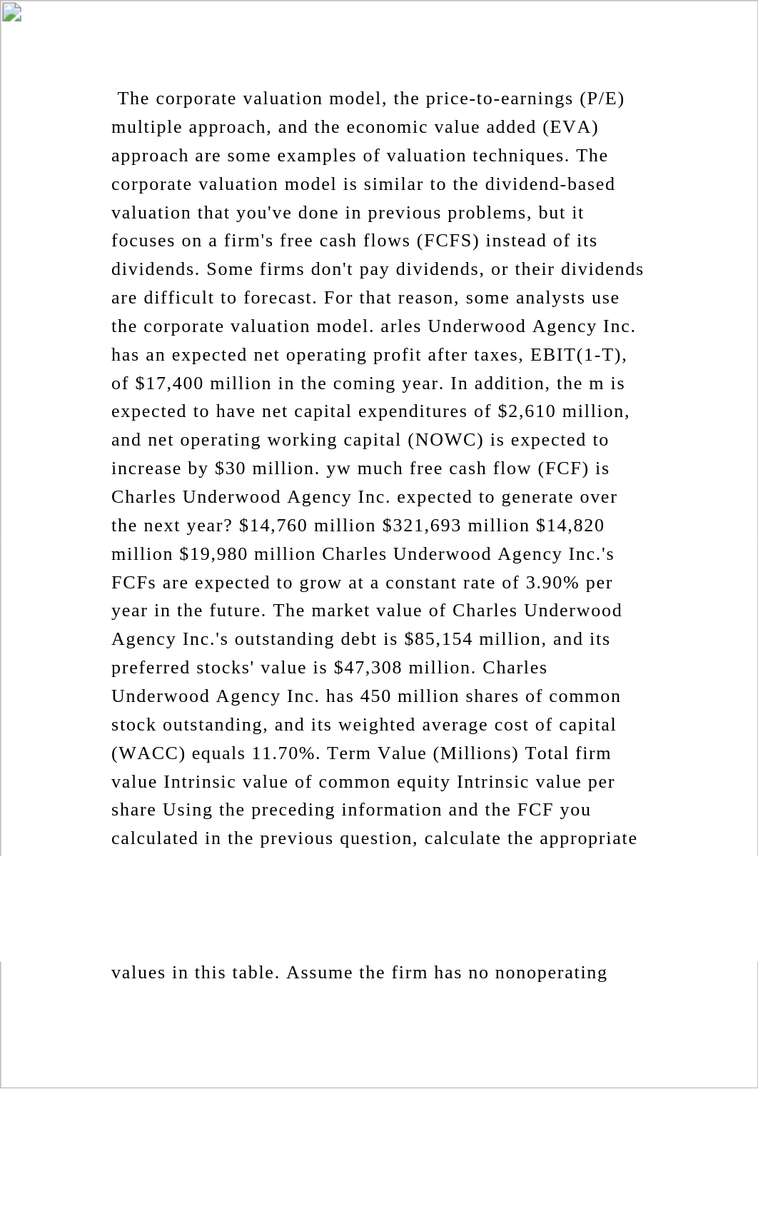 The corporate valuation model, the price-to-earnings (PE) multiple a.docx_dvi440443bm_page2