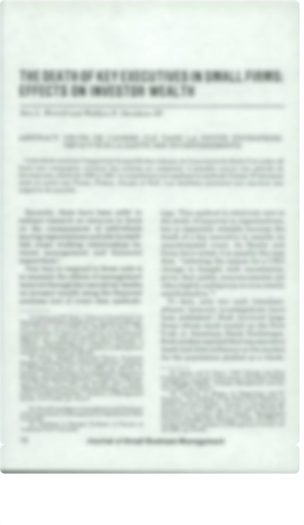 THE DEATH OF KEY EXECUTIVES IN SMALL FIRMS- EFFECTS ON INVESTOR WEALTH_dviacl9uo7z_page1