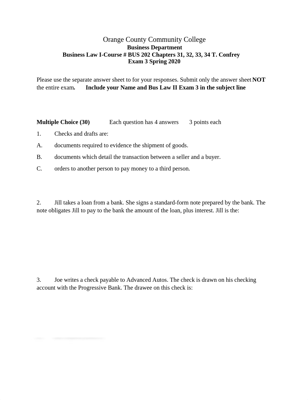 Exam 3 Bus Law II (1).docx_dvizkk9s9ot_page1