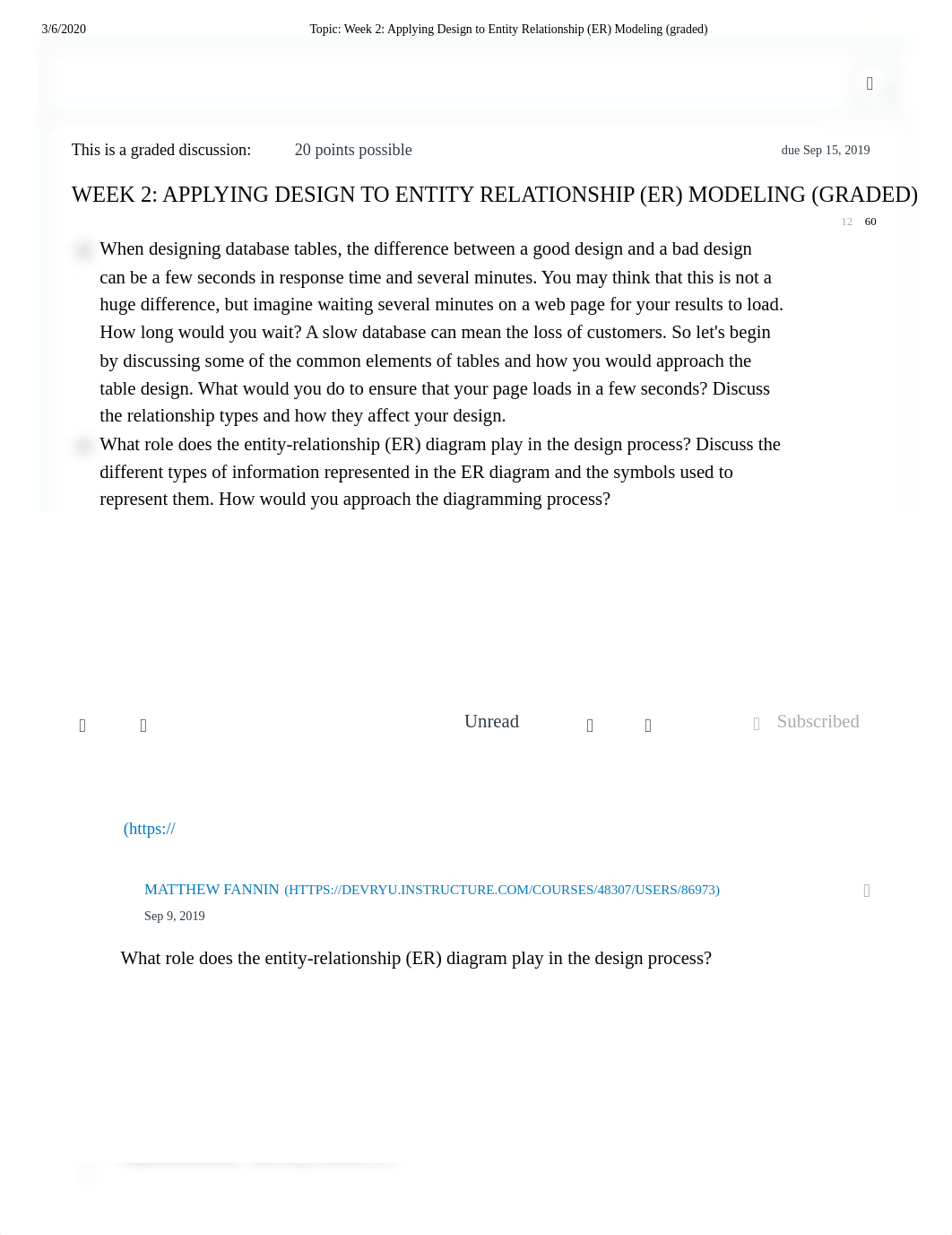 Topic_ Week 2_ Applying Design to Entity Relationship (ER) Modeling (graded).pdf_dvj1mn0j6ke_page1