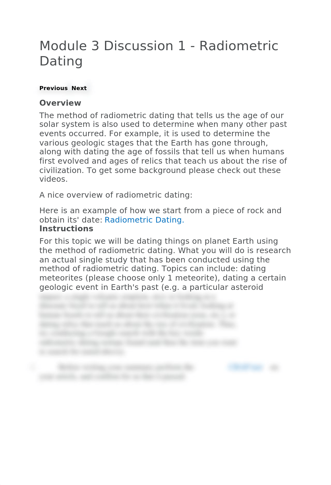 Module 3 Discussion 1 - Radiometric Dating.docx_dvj4t3rhy1r_page1