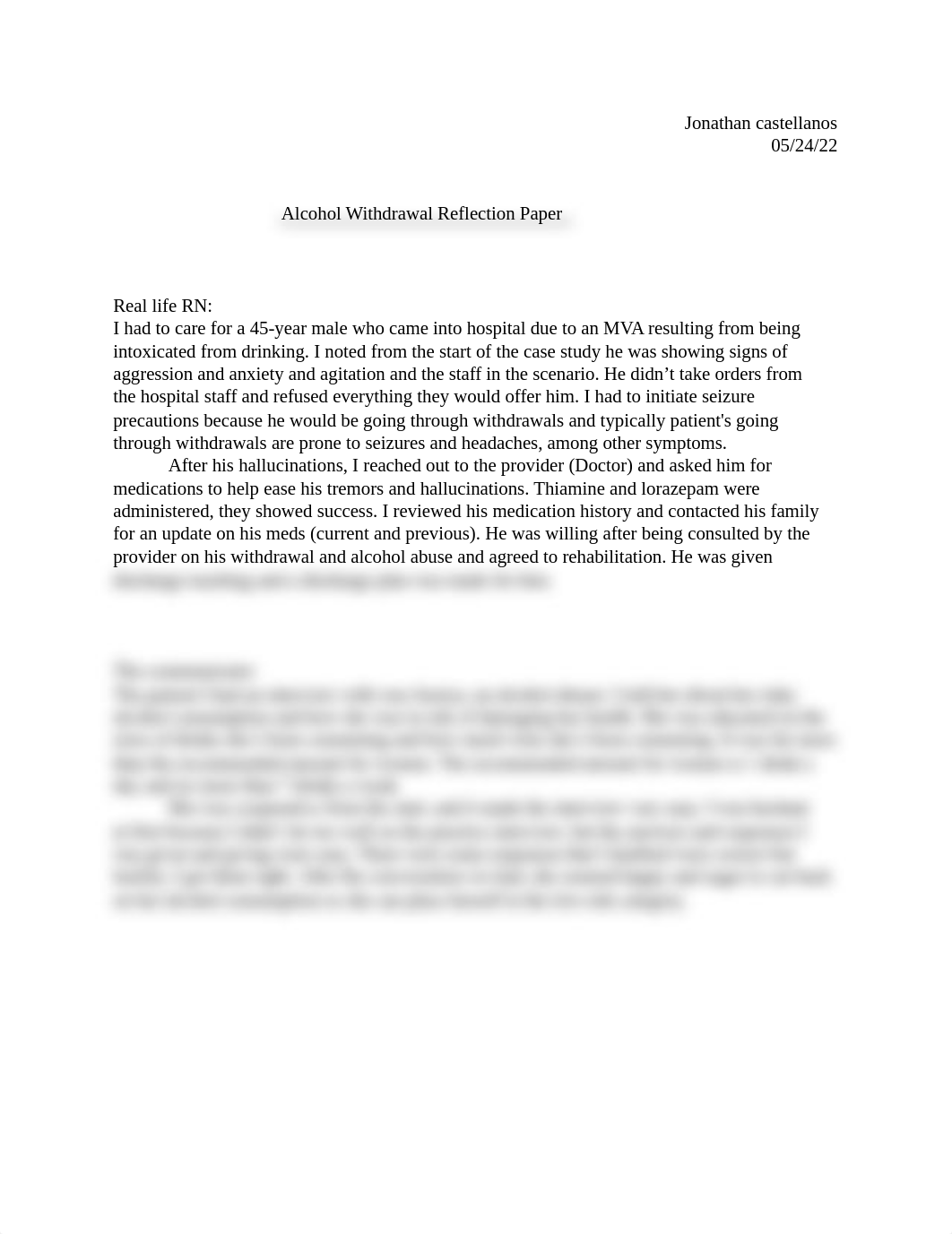 alcoholc withdrawal reflection.docx_dvjcgivb6sz_page1