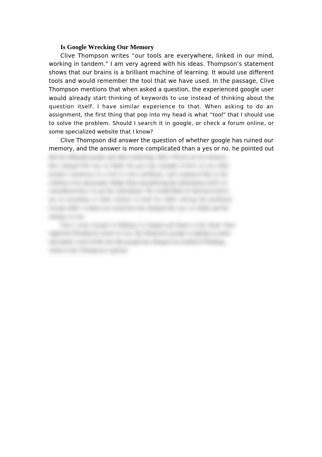 Is Google Wrecking Our Memory essay.docx_dvjh18kt31q_page1