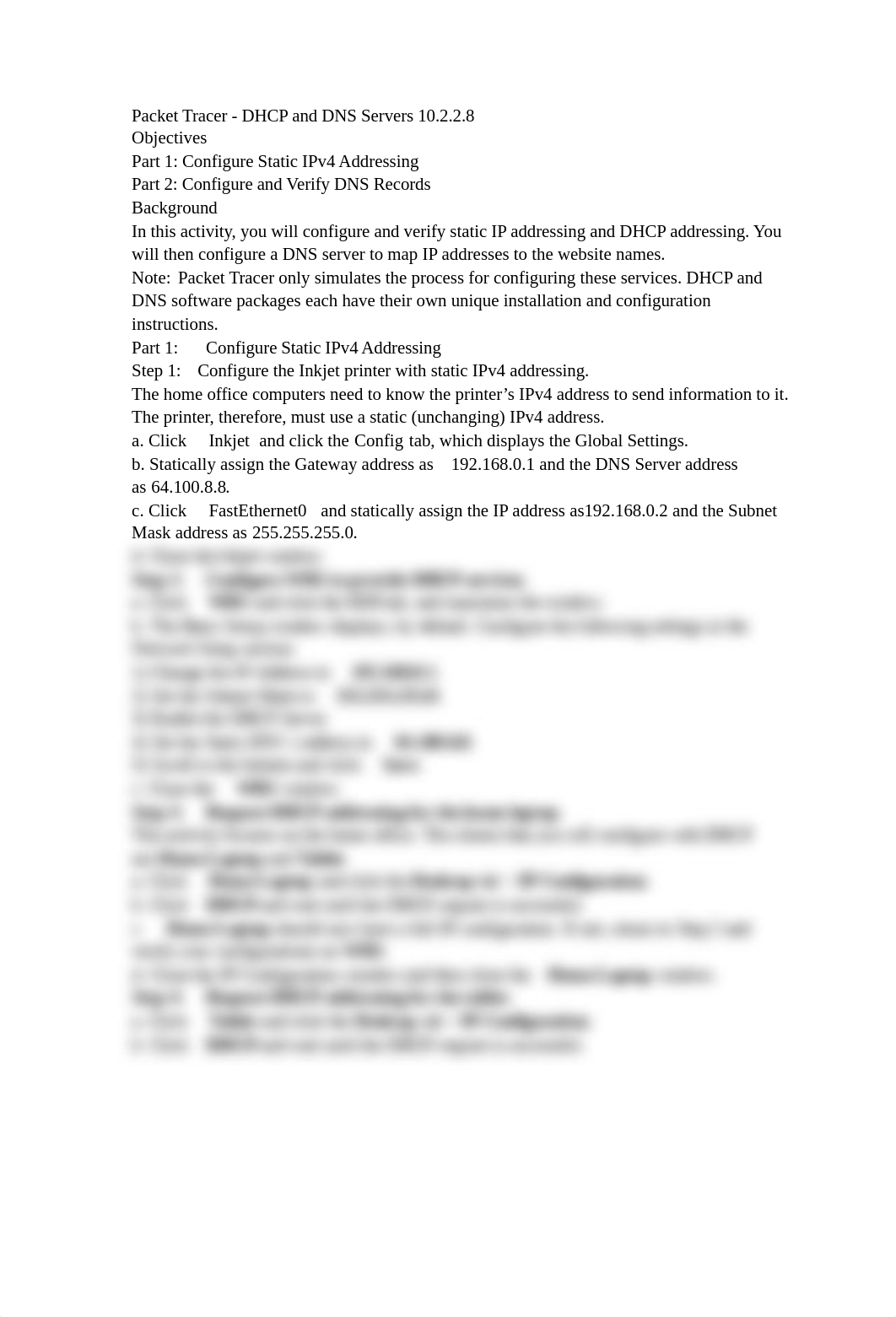 PT- DHCP and DNS Servers 10.2.2.8.docx_dvjo1gtod1d_page1