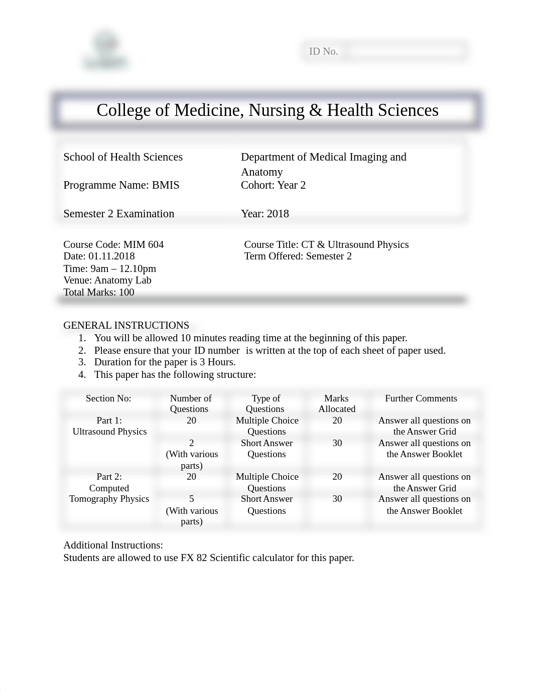 MIM 604 CT  Ultrasound Physics S 2 Exam 2018.docx_dvjzrztoid0_page1