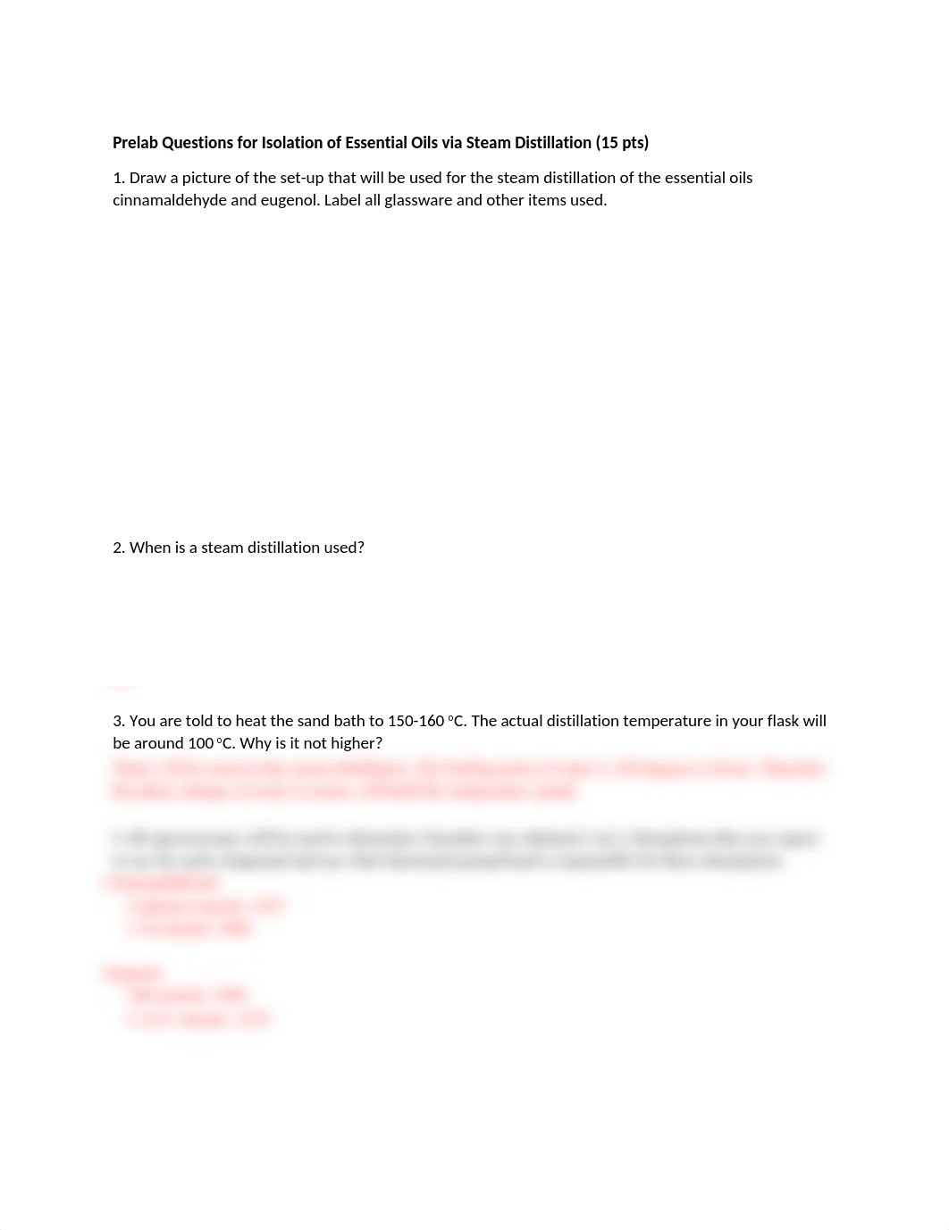 Prelab Questions for Isolation of Essential Oils via Steam Distillation (1).docx_dvjzvp8xboh_page1