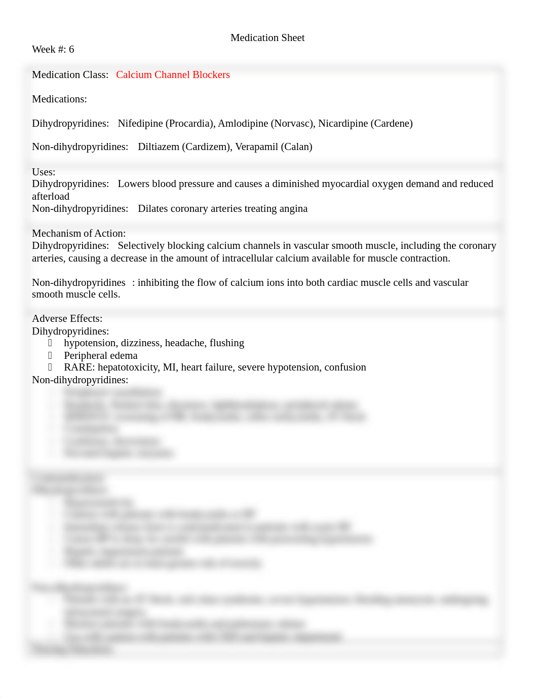 Medication Sheet-Calcium Channel Blockers.docx_dvk5xy093ce_page1