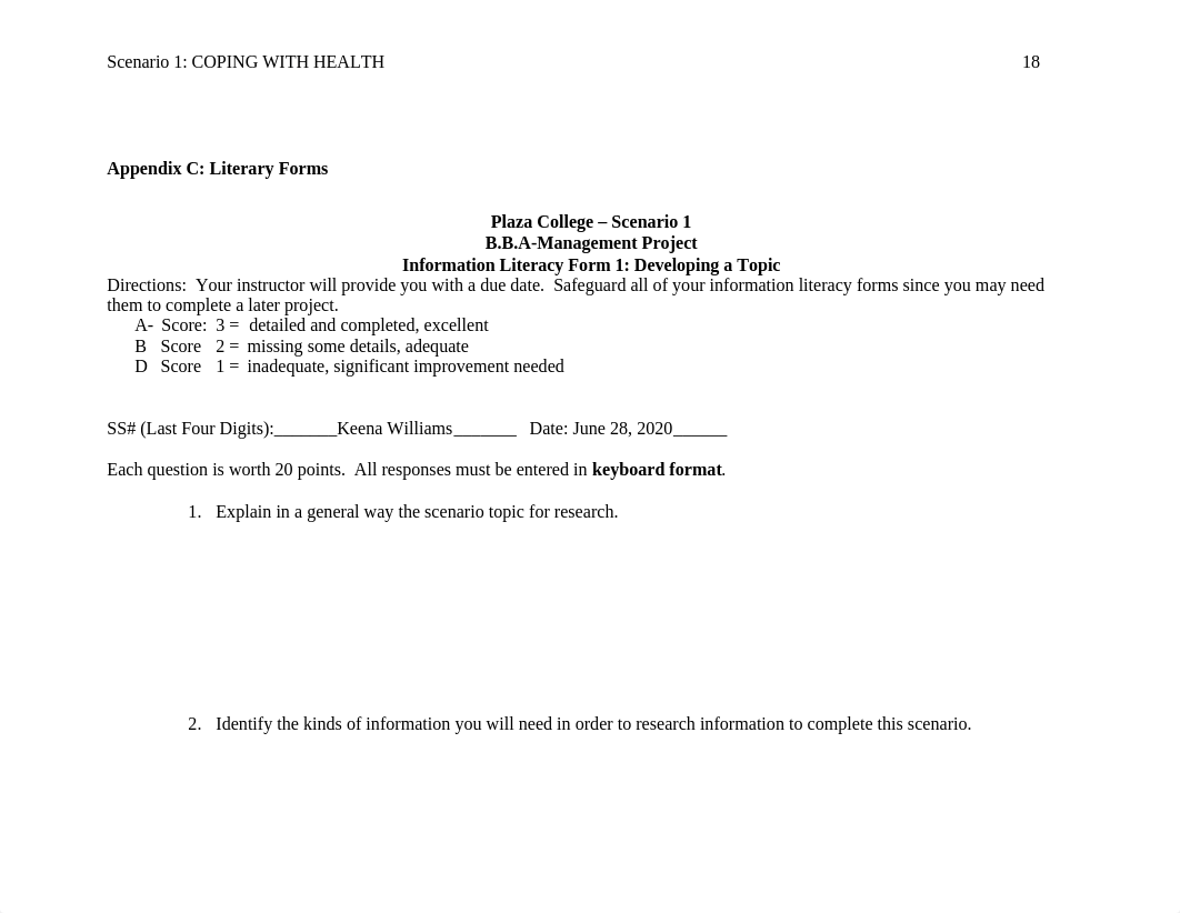 Section 2 - Keena Williams - Scenario 1 Coping with Health Crisis.docx_dvkm2uft4b1_page3