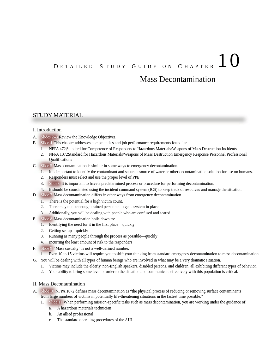 Chapter 10 Mass Decontamination Detailed Study Guide.docx_dvkr0vtutqi_page1