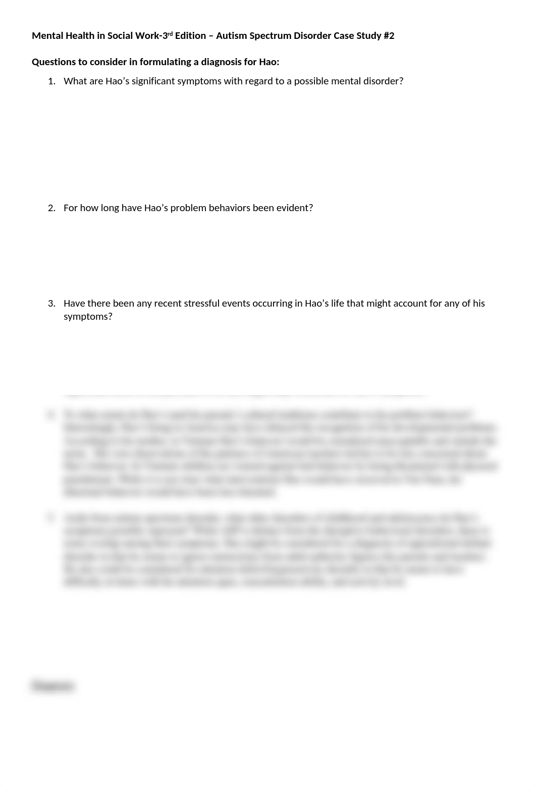 Mental Health in Social Work-3rd Edition - Autism Spectrum Disorder Case Study 2.docx_dvkt44vnp9y_page1