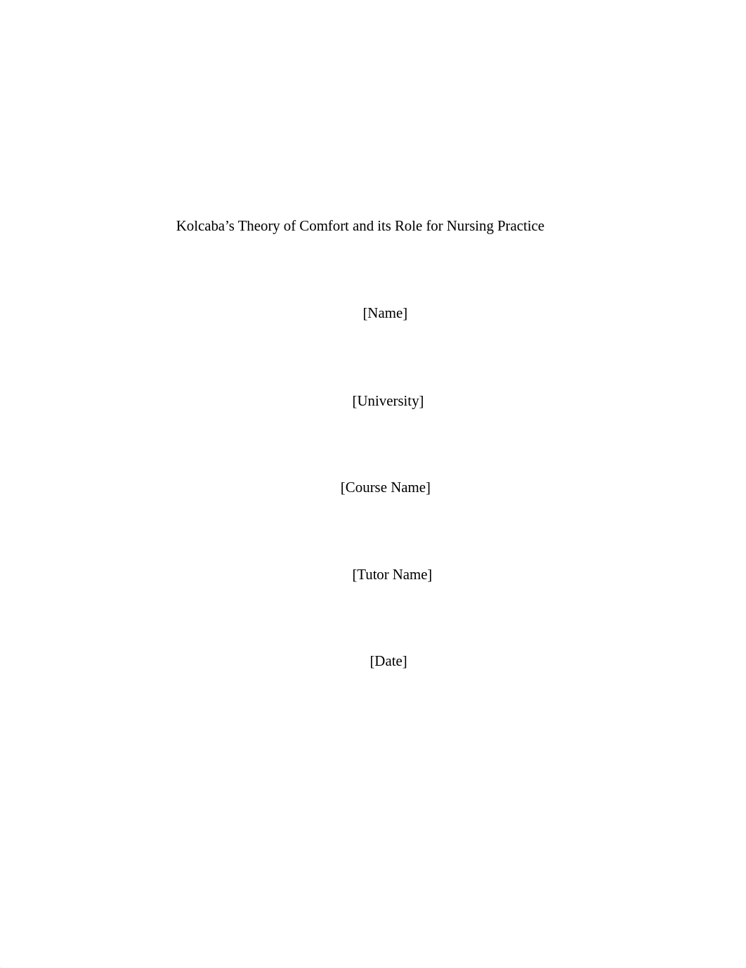 Kolcaba's theory of comfort and its role for nursing practice rev.docx_dvm3wrmvlkw_page1