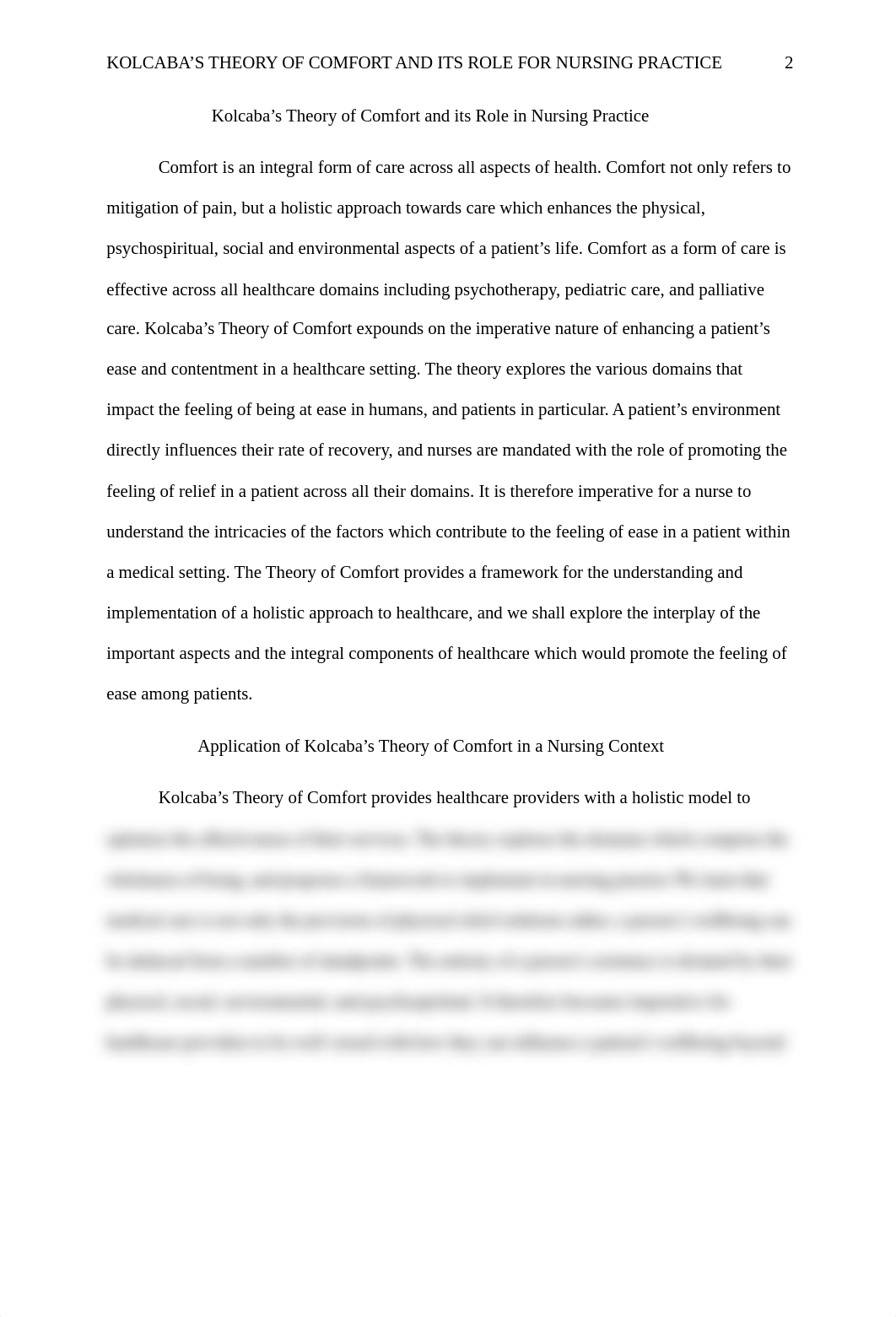 Kolcaba's theory of comfort and its role for nursing practice rev.docx_dvm3wrmvlkw_page2