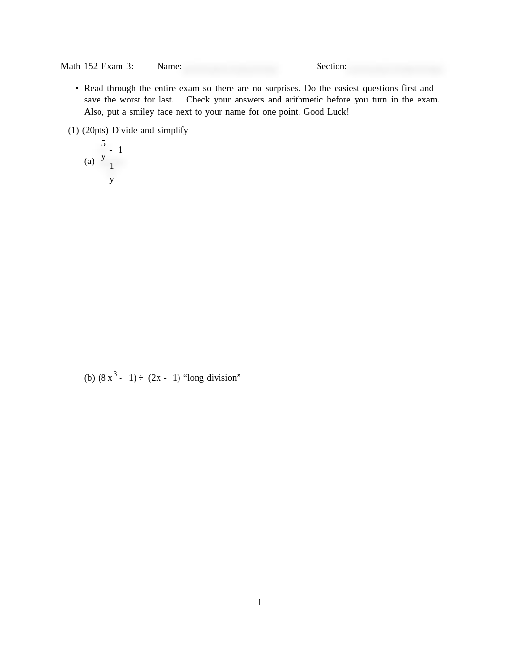 152 (Intermediate Algebra) - Exam 3.pdf_dvm5gccm4i4_page1