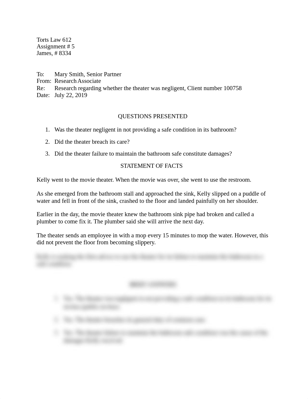 Torts Law Assingnment 5.docx_dvm9oaodrr5_page1