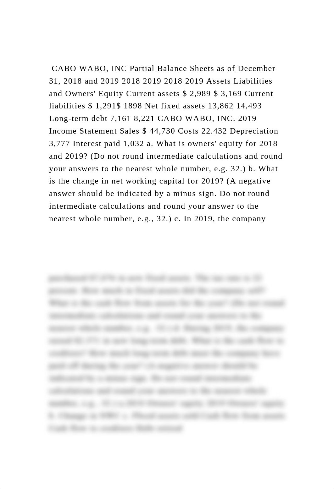 CABO WABO, INC Partial Balance Sheets as of December 31, 2018 and.docx_dvme1ti9qi5_page2